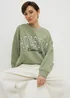 Sage Green Houston Varsity Sweatshirt - Small Image 1