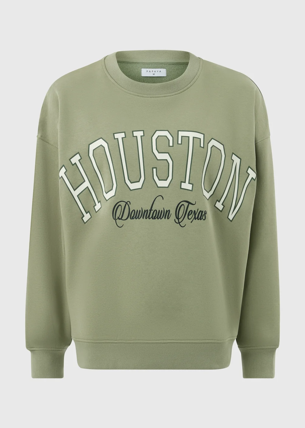 Sage Green Houston Varsity Sweatshirt - Small Image 4