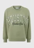 Sage Green Houston Varsity Sweatshirt - Small Image 4