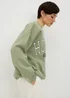Sage Green Houston Varsity Sweatshirt - Small Image 2