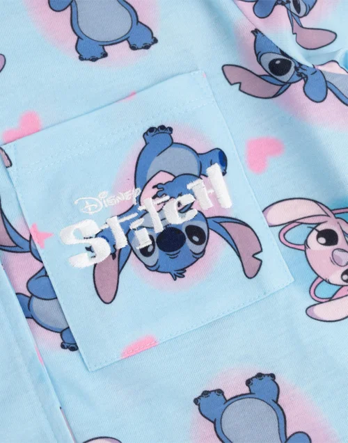 Vanilla Underground Lilo & Stitch Kids Blue Pyjamas (5-14yrs) - Age 12-13 Years Image 5