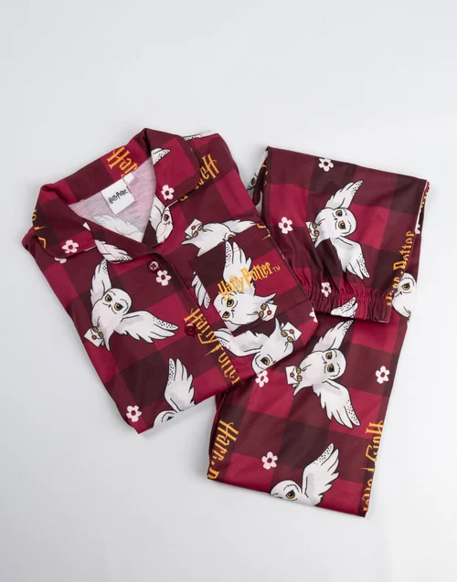Vanilla Underground Harry Potter Kids Red Pyjamas (5-14yrs) - Age 7-8 Years Image 4