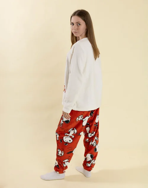 Vanilla Underground Snoopy Cream Pyjamas - Large Image 3