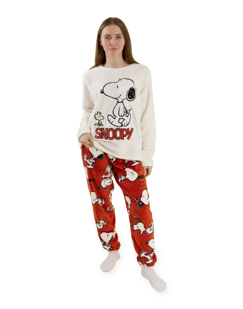 Vanilla Underground Snoopy Cream Pyjamas - Large Image 1