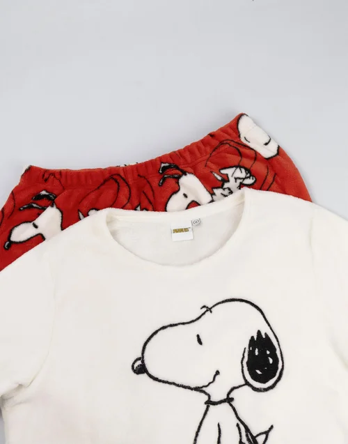 Vanilla Underground Snoopy Cream Pyjamas - Large Image 4