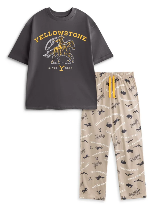 Yellowstone Grey Pyjamas