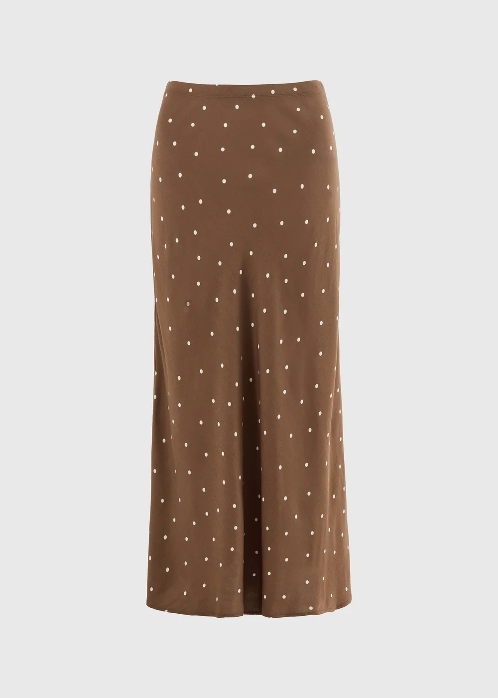 Chocolate Brown Spot Midaxi Co Ord Skirt - 8 Image 4