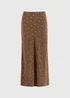 Chocolate Brown Spot Midaxi Co Ord Skirt - 8 Image 4