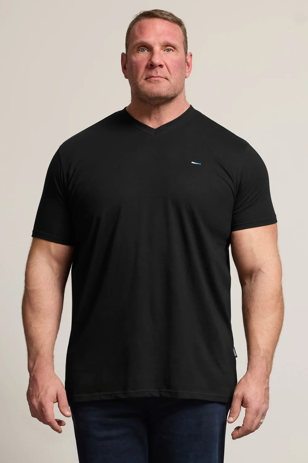 BadRhino Black 5 Pack V-Neck T-Shirts - 2XL Image 2
