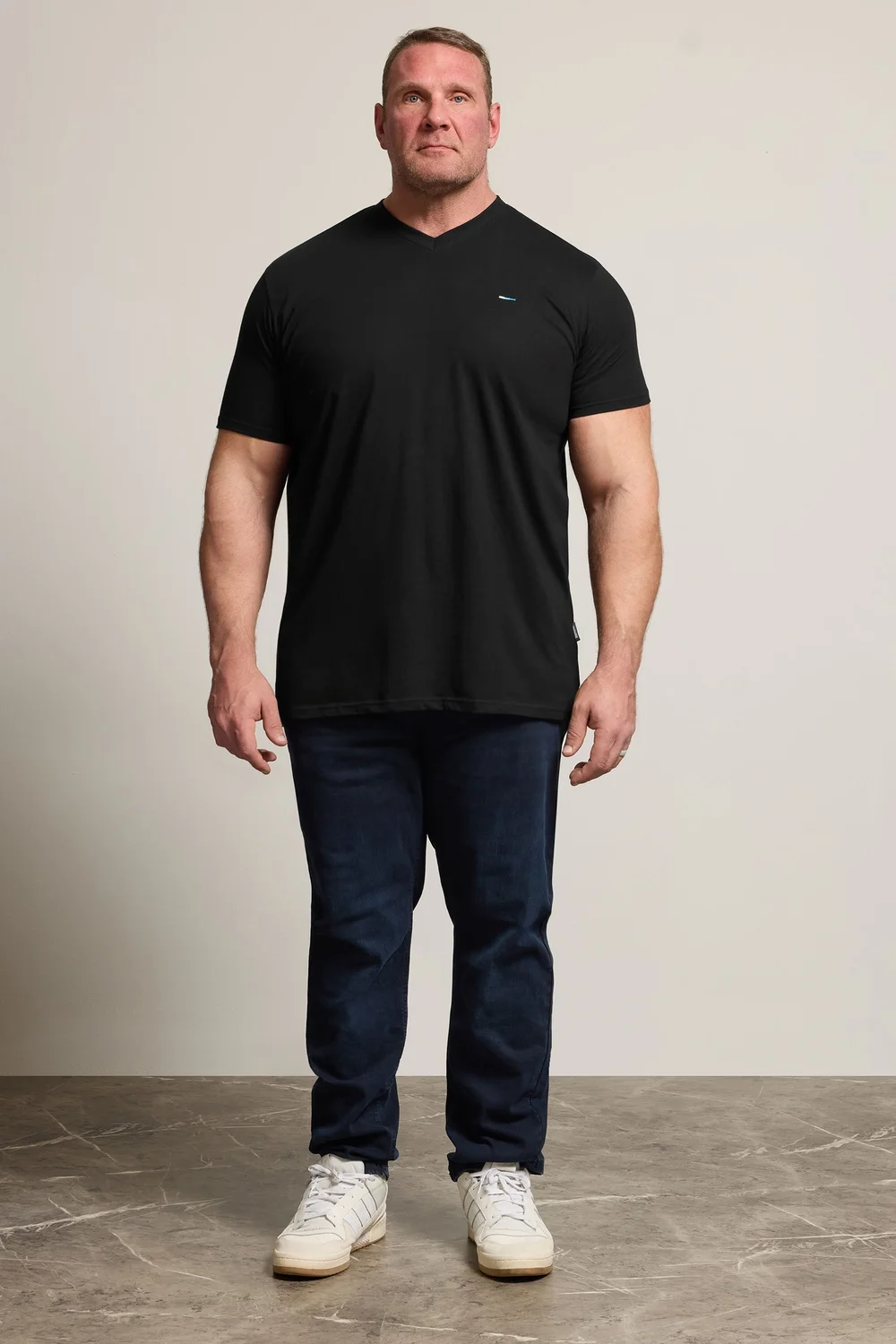 BadRhino Black 5 Pack V-Neck T-Shirts - 2XL Image 3