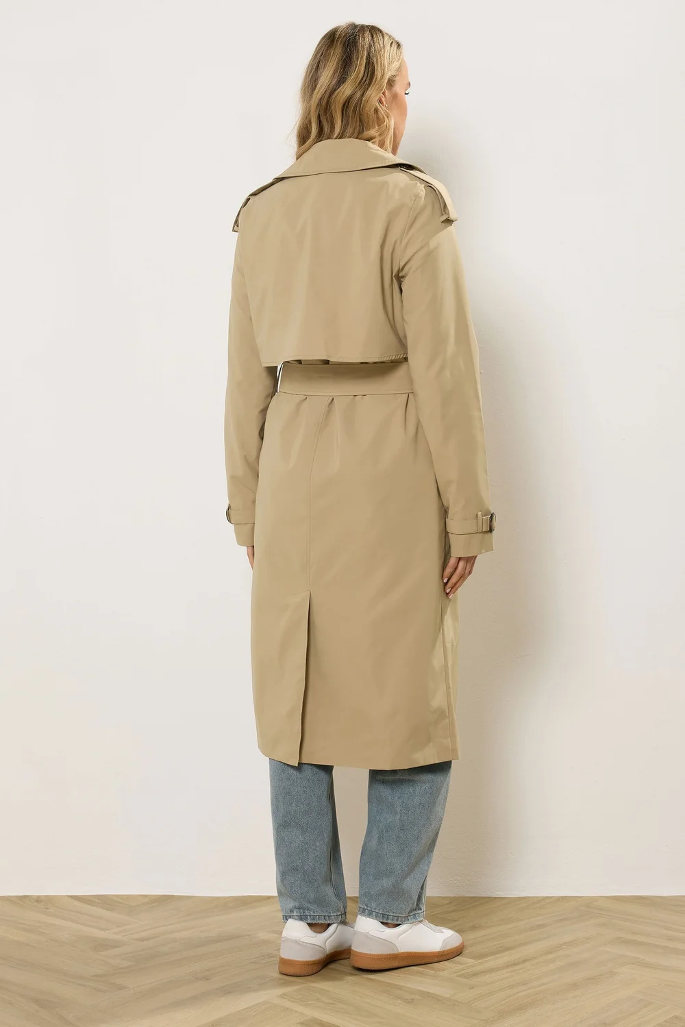 Long Tall Sally Stone Brown Trench Coat - 12 Image 4