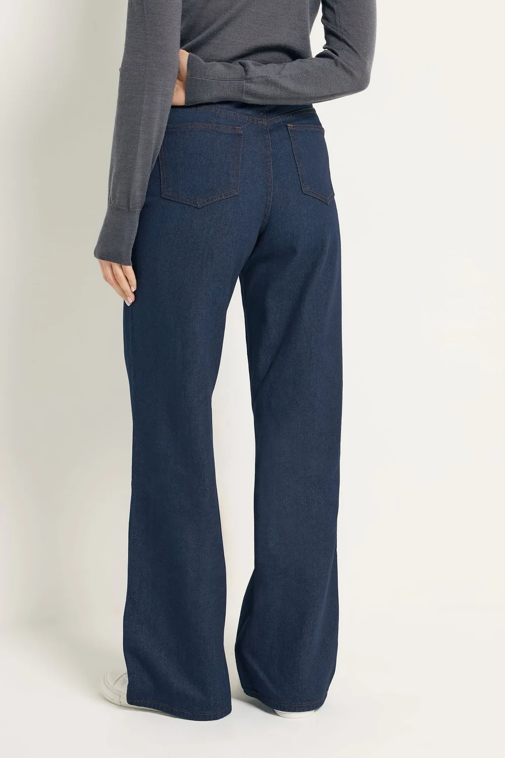 Long Tall Sally Indigo Blue Wide Leg Jeans - 14/L34 Image 3