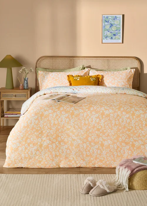 Furn Florin Reversible Multicolour Duvet Cover Set - Single Image 2
