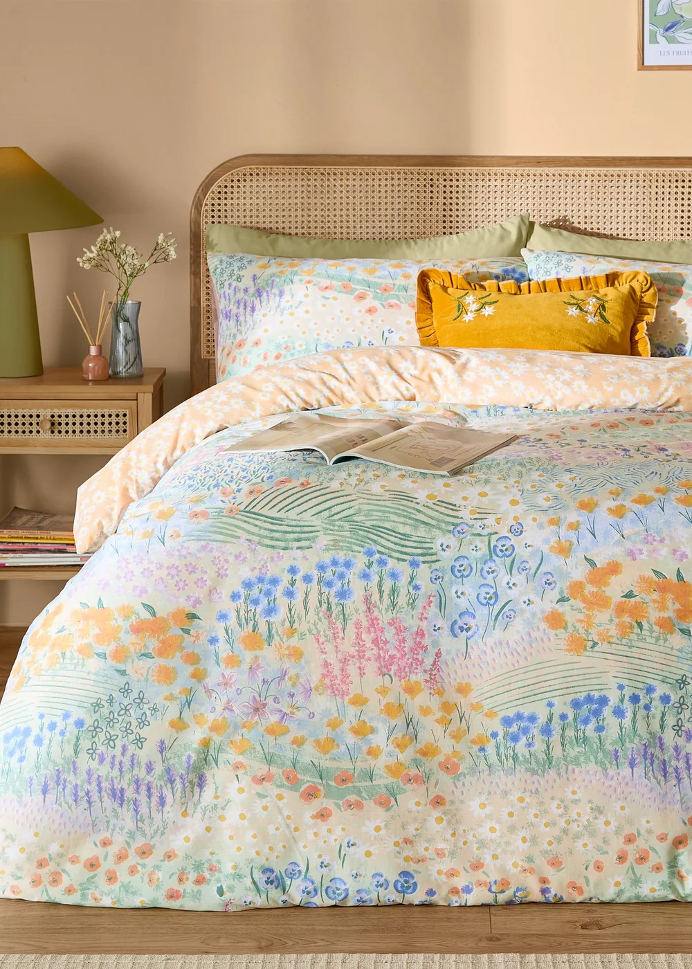 Furn Florin Reversible Multicolour Duvet Cover Set - Single Image 4
