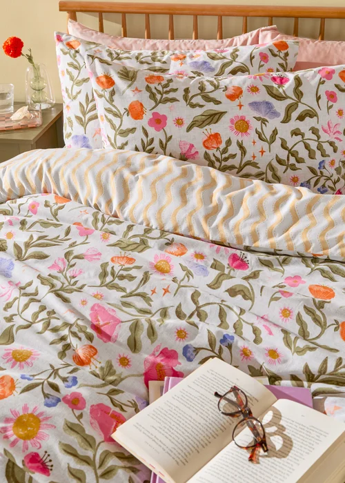 Furn Summer Solstice Reversible Multicolour Duvet Cover Set - Double Image 3