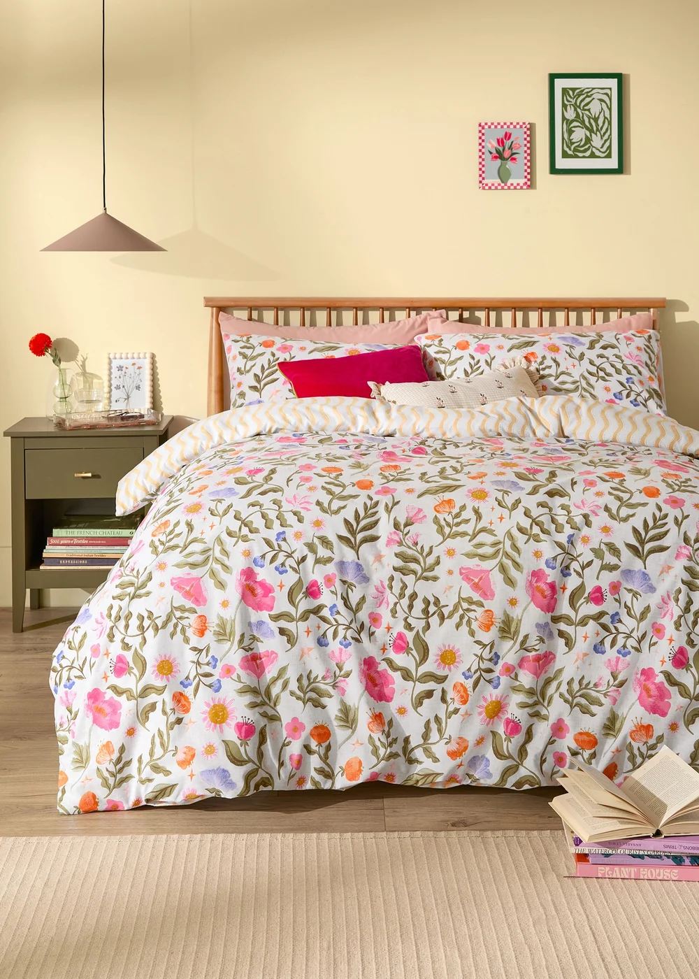 Furn Summer Solstice Reversible Multicolour Duvet Cover Set - Double Image 1