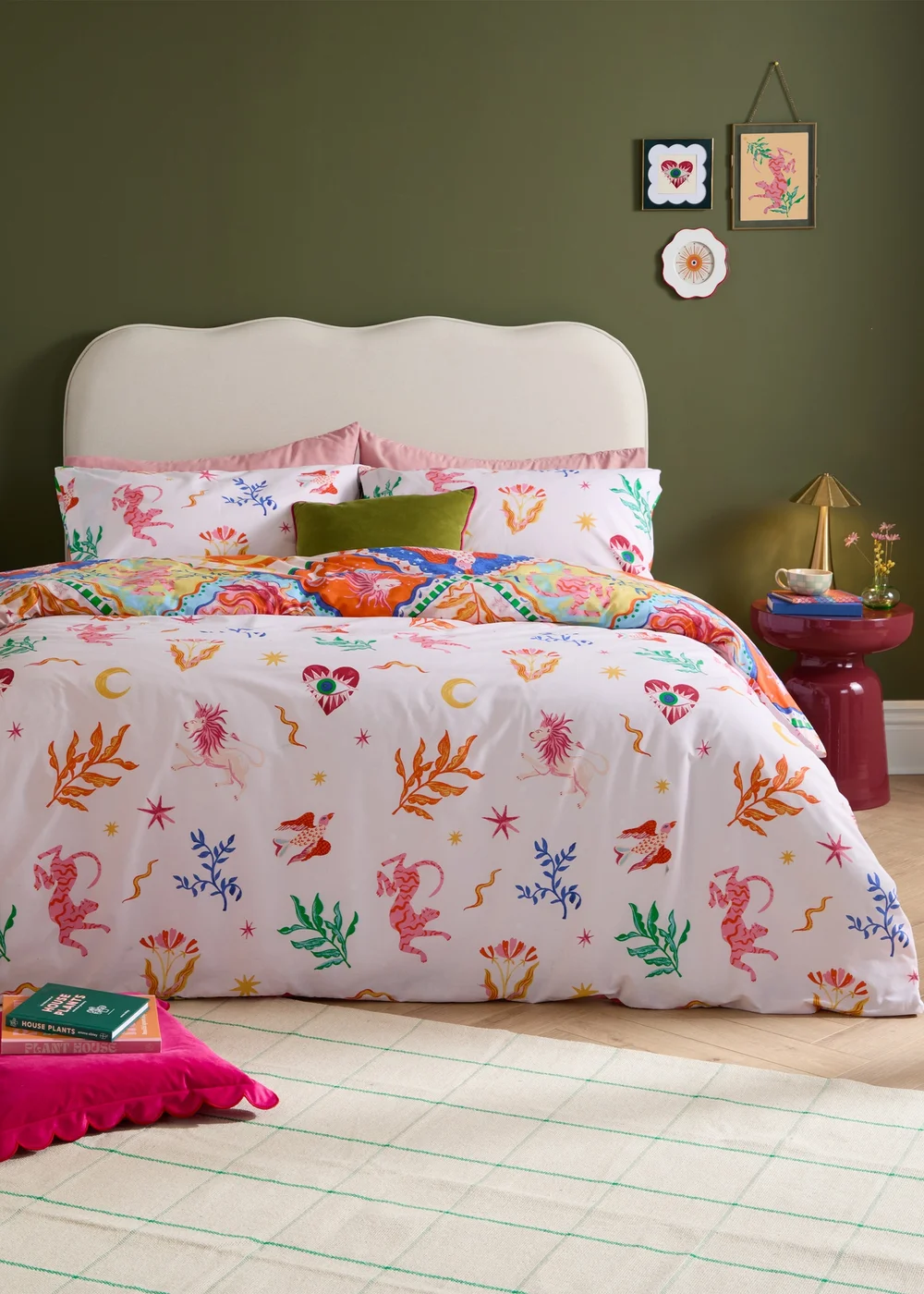 Furn Seraphine Reversible Multicolour Duvet Cover Set - Double Image 2