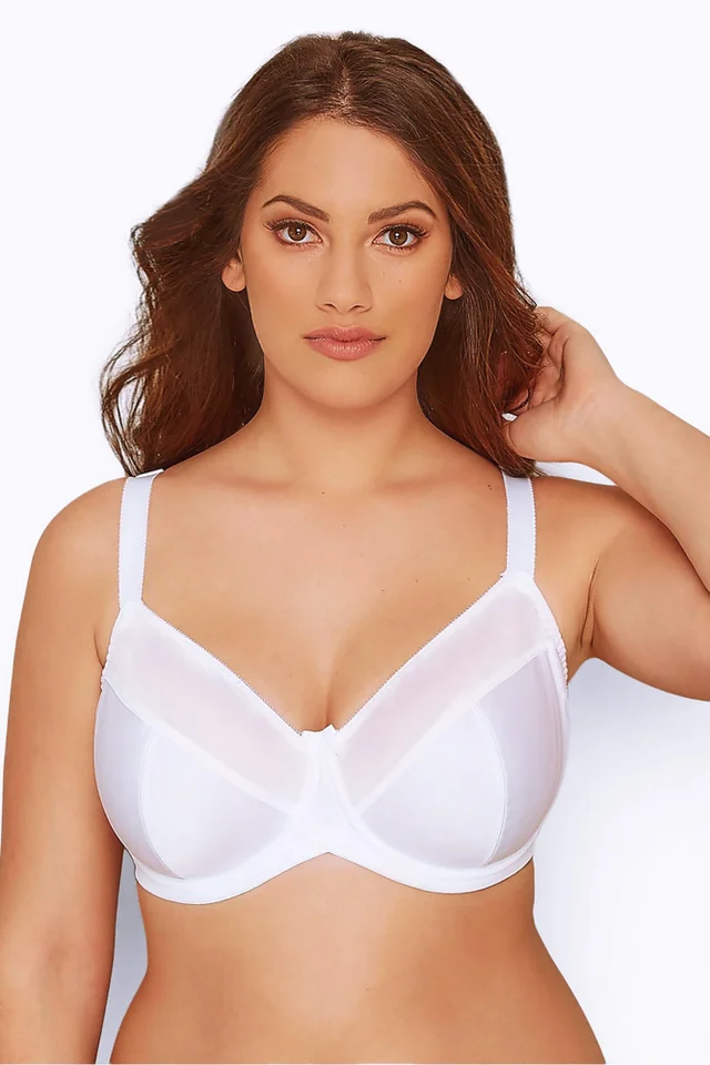 Yours Curve White Smooth Non-Padded Underwired Full Cup Bra