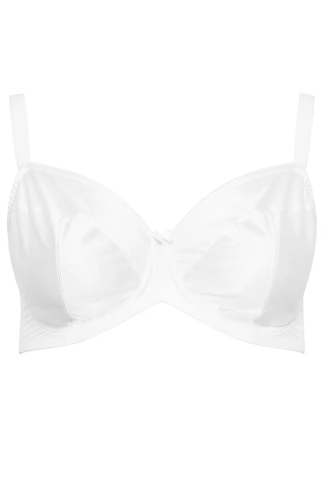 Yours Curve White Smooth Non-Padded Underwired Full Cup Bra