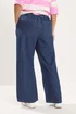 Yours Curve Indigo Blue Pull On Wide Leg Jeans - 20/L30 Image 3