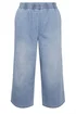 Yours Curve Mid Blue Wide Leg Jeans - 20/L30 Image 5