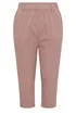 Yours Curve Dusky Pink Cool Cotton Cropped Trousers - 30-32 Image 5