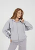 Brave Soul Light Grey Zip Through Polar Fleece Hoodie - Extra Large Image 1