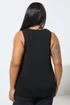 Yours Limited Curve Black Short Sleeve Knitted Top - Size 18 Image 4