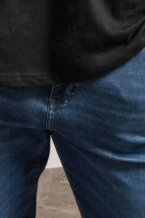 BadRhino Blue Mid Rinse Stretch Jeans - 42/L30 Image 4
