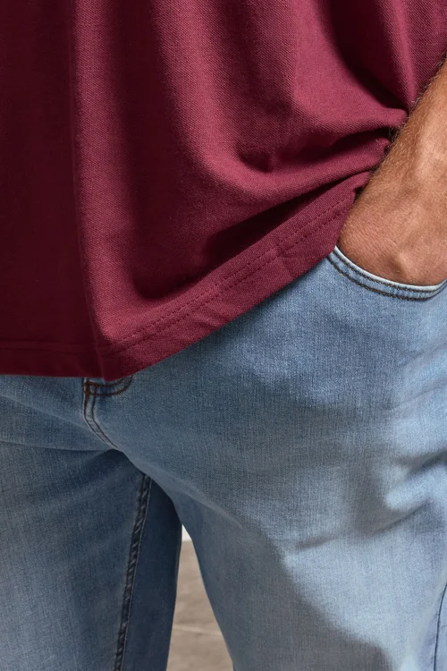 BadRhino Light Blue Straight Leg Stretch Jeans - 46/L30 Image 5