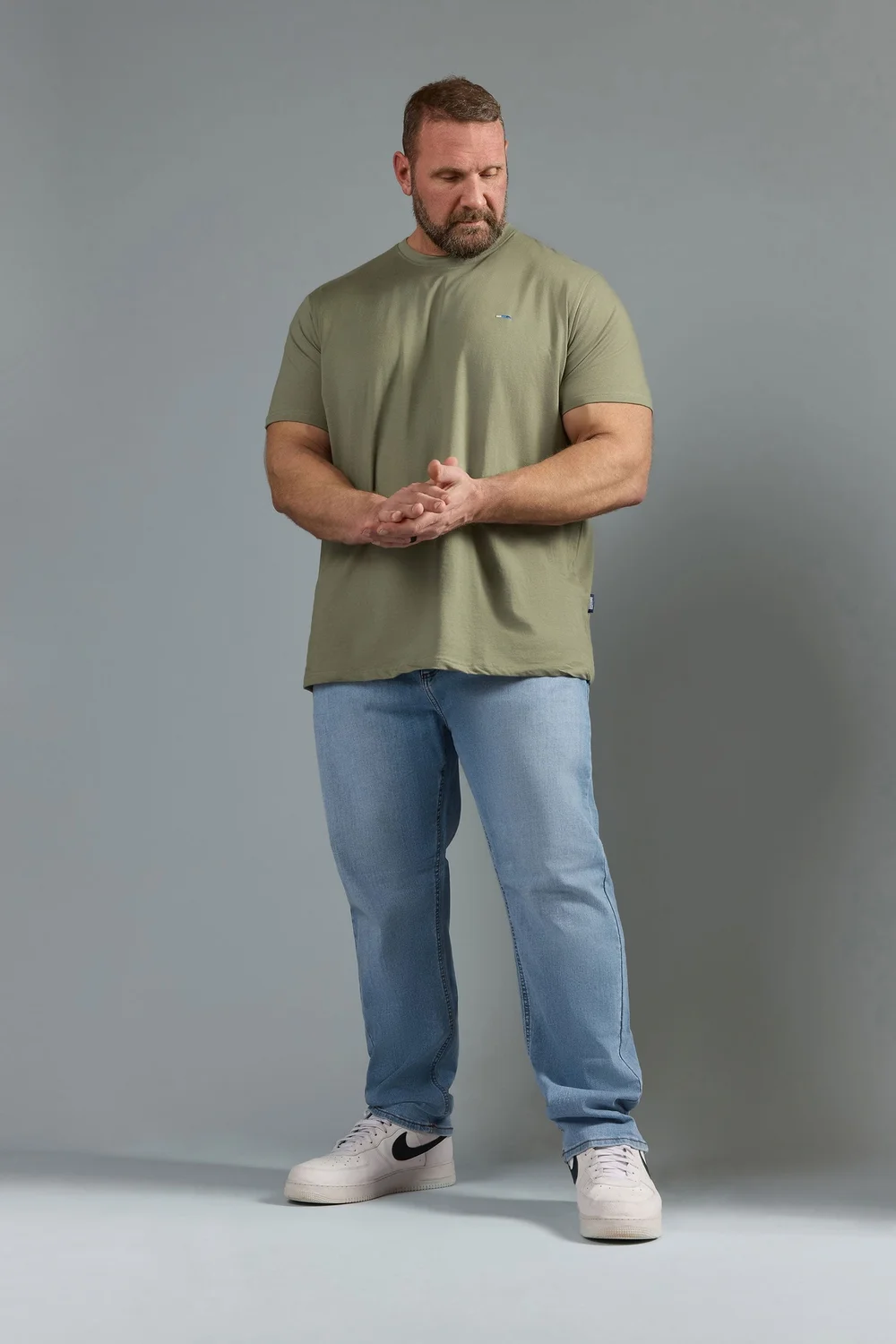 BadRhino Light Blue Straight Leg Stretch Jeans - 46/L30 Image 1