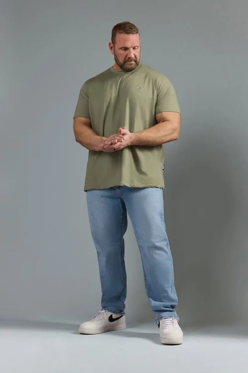 BadRhino Light Blue Straight Leg Stretch Jeans - 46/L30 Image 1