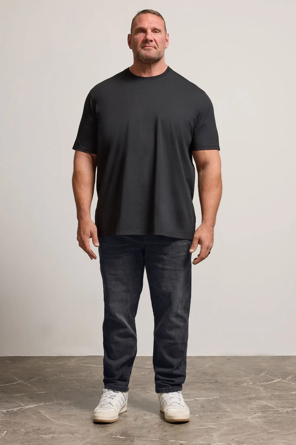 BadRhino Black Washed Straight Leg Stretch Jeans - 60/L32 Image 3