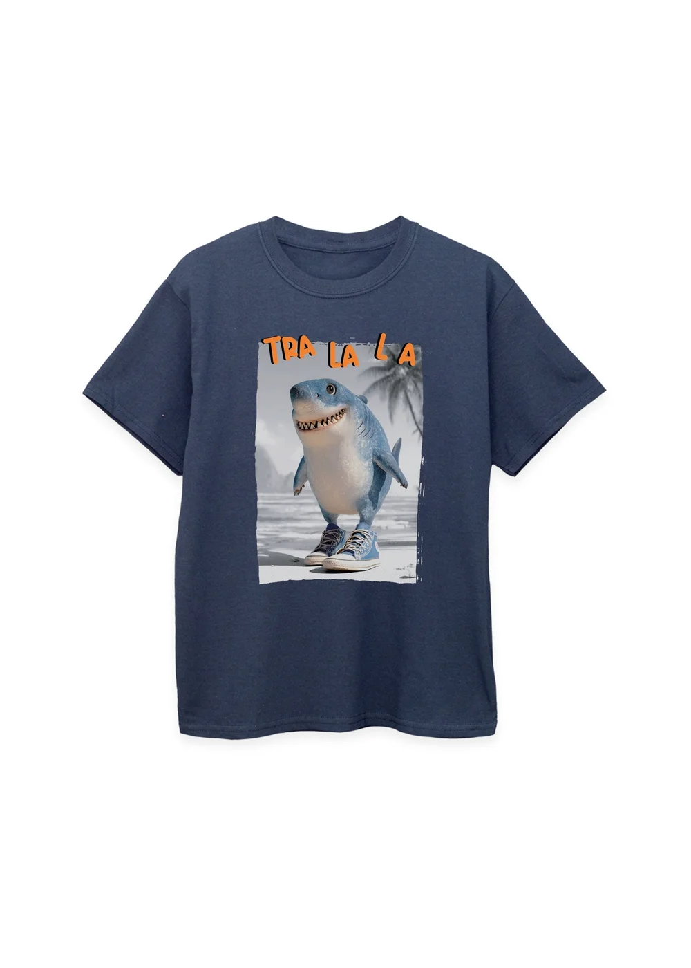 Ada & Ted Brain Rot Tralala Boys Navy Blue Graphic T-Shirt (3-13 Years) - 5-6 Yrs Image 1