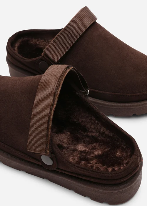 Where's That From Alondra Slip-on Strap Brown Faux Suede Mini Boots - 4 Image 4