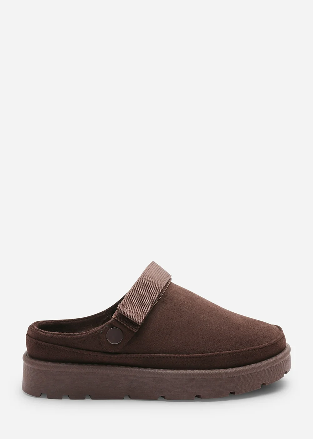 Where's That From Alondra Slip-on Strap Brown Faux Suede Mini Boots - 4 Image 1