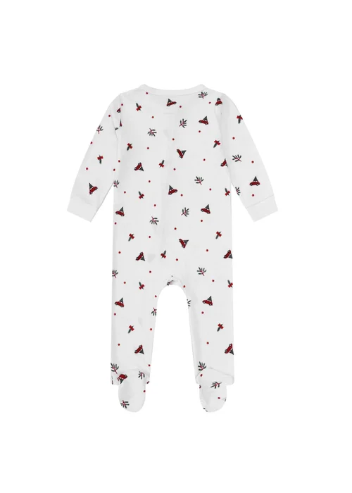My Christmas Pyjamas White Driving Home For Christmas Baby's One-Piece Matching Pyjama Sleepsuit (0m-18m) - 0-3 months Image 2