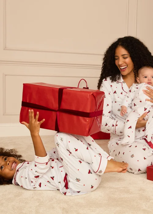 My Christmas Pyjamas White Driving Home For Christmas Baby's One-Piece Matching Pyjama Sleepsuit (0m-18m) - 0-3 months Image 4