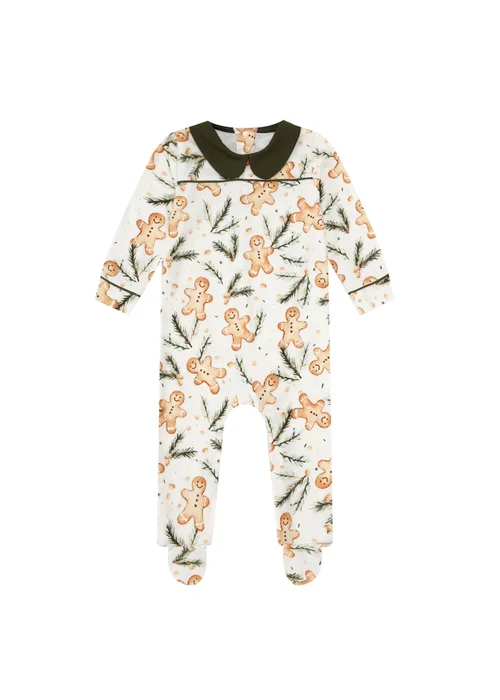 My Christmas Pyjamas White Gumdrop Buttons Baby's One-Piece Matching Pyjama Sleepsuit (0m-18m) - 3-6 months Image 1