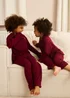 My Christmas Pyjamas Rich Burgundy Midnight Jewel Children's Two-Piece Long Matching Pyjama Set (18m-14yrs) - Age 5-6 Years Image 5