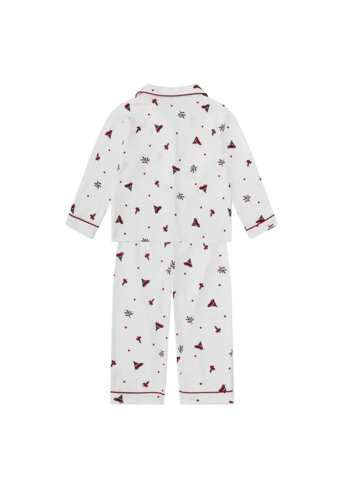 My Christmas Pyjamas White Driving Home For Christmas Children's Two-Piece Long Matching Pyjama Set (18m-14yrs) - 11-12 Yrs Image 2