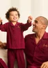 My Christmas Pyjamas Rich Burgundy Midnight Jewel Children's Two-Piece Long Matching Pyjama Set (18m-14yrs) - 18 - 24 Months Image 1