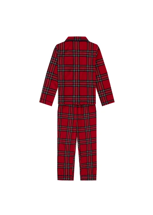 My Christmas Pyjamas Red Check The Halls Children's Two-Piece Long Matching Pyjama Set (18m-14yrs) - 1.5-2 Yrs Image 2