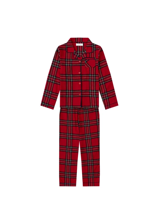 My Christmas Pyjamas Red Check The Halls Children's Two-Piece Long Matching Pyjama Set (18m-14yrs)