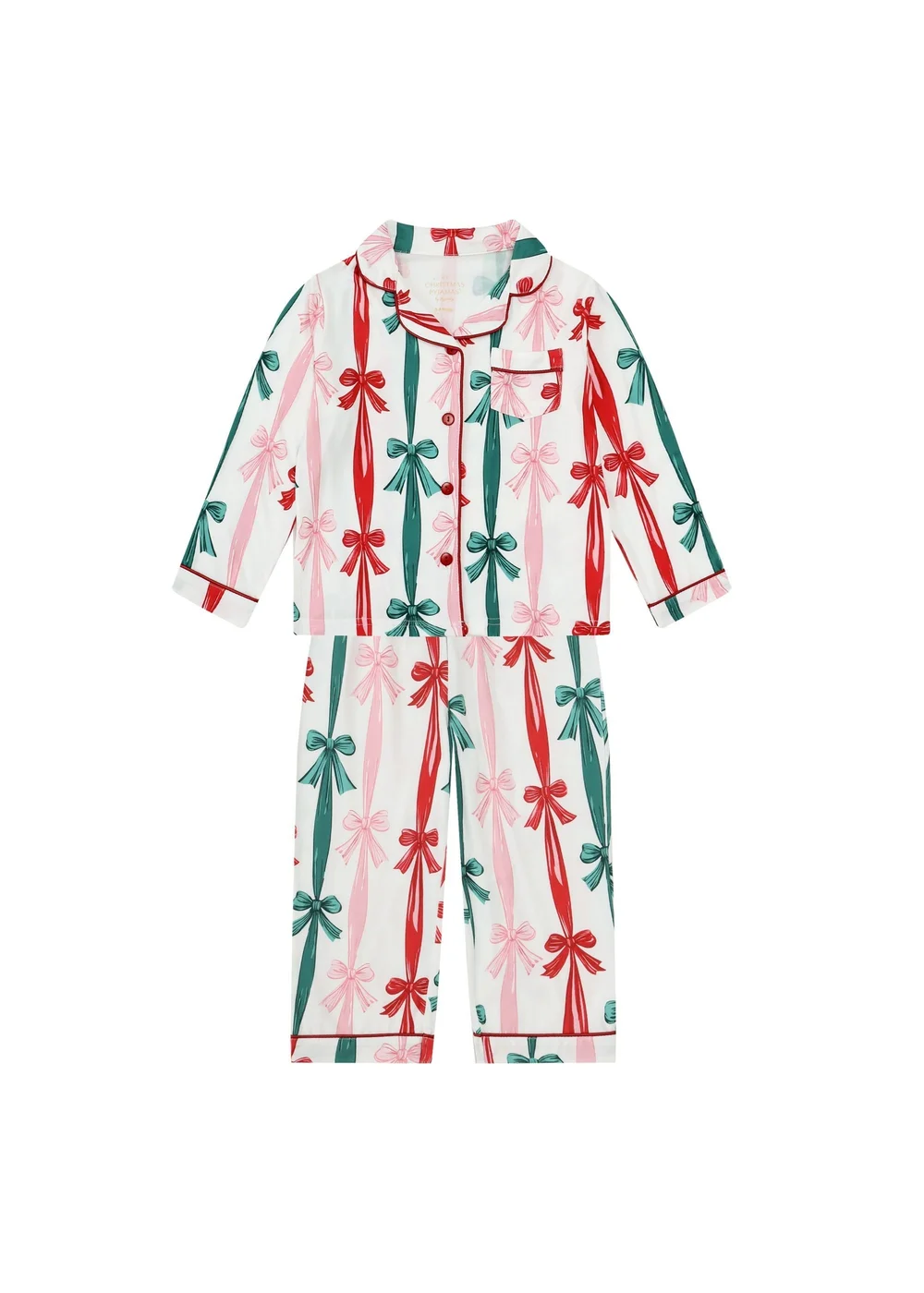 My Christmas Pyjamas White Sugar Plum Children's Two-Piece Long Matching Pyjama Set (18m-14yrs) - 2-3 Yrs Image 1