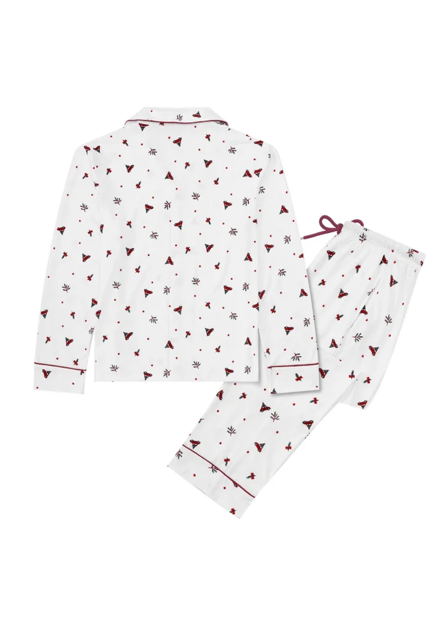 My Christmas Pyjamas White Driving Home For Christmas Two-Piece Long Matching Pyjama Set