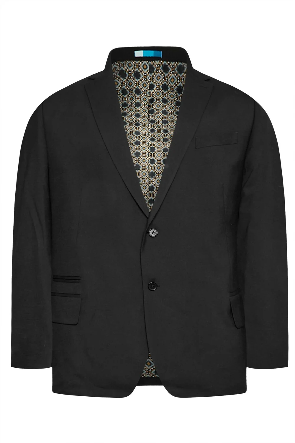 BadRhino Black Plain Suit Jacket - 48 Chest L Image 5