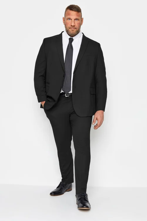 BadRhino Black Plain Suit Jacket - 48 Chest L Image 4