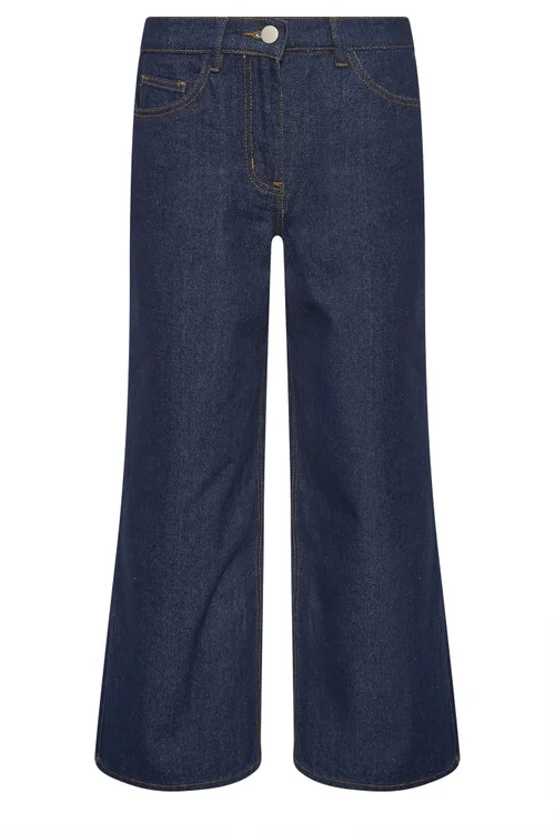 PixieGirl Petite Indigo Blue Stretch Wide Leg Jeans - 14/L27 Image 5