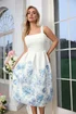 Yours London Curve White Floral Midi Skater Dress - 22 Image 1